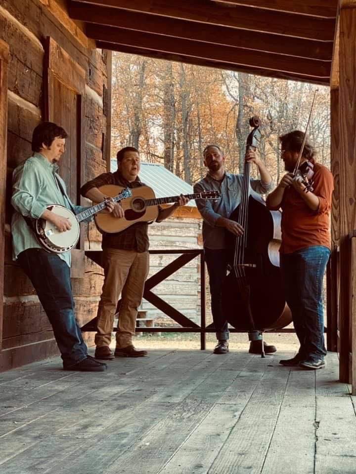 Bluegrass band on the porch
