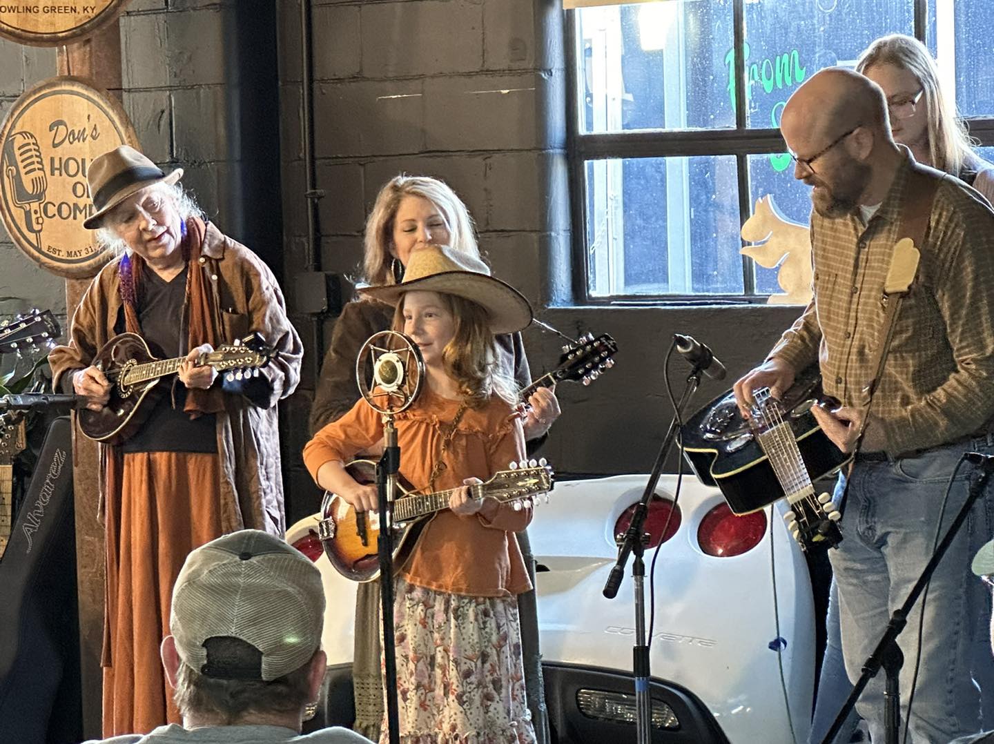 Bluegrass band on the porch